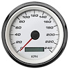 01140-03M Performance Series Programmable Speedometer, White, 3-3/8 in., 240 Kph - image 1