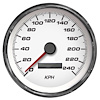 01150-03M Performance Series Programmable Speedometer, White, 4-3/8 in., 240 Kph - image 1