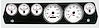 01677-03 Performance Series Direct-Fit Gauge Kit, Chrysler A-Body 67-70, White - image 1