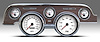 01717-03 Performance Series Direct-Fit Gauge Kit, Ford Mustang 67-68, White