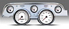 01727-03 Performance Series Direct-Fit Gauge Kit, Ford Mustang 67-68, White - image 1