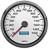 02150-03 Performance Ii Series Programmable Speedometer, White, 4-3/8 in., 140 Mph - image 1