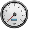 02151-03 Performance Ii Series Programmable Tachometer, White, 4-3/8 in. - image 1