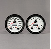 02257-03 Performance Ii Series 2-Gauge Kit, White, 4-3/8 in.