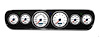 02706-03M Performance Ii Series Direct-Fit Gauge Kit, Ford Mustang 64-66, White - image 1