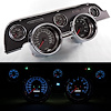 02707-01 Performance Ii Series Direct-Fit Gauge Kit, Ford Mustang 67-68, Black - image 1
