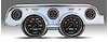 02727-01 Performance Ii Series Direct-Fit Gauge Kit, Ford Mustang 67-68, Black - image 1
