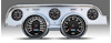 02727-01M Performance Ii Series Direct-Fit Gauge Kit, Ford Mustang 67-68, Black - image 1