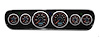 20706-01 CFR Redline Series Direct-Fit Gauge Kit, Ford Mustang 64-66, Black - image 1