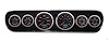 20706-01M CFR Redline Series Direct-Fit Gauge Kit, Ford Mustang 64-66, Black