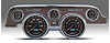 20717-01 CFR Redline Series Direct-Fit Gauge Kit, Ford Mustang 67-68, Black - image 1