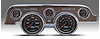 20717-01M CFR Redline Series Direct-Fit Gauge Kit, Ford Mustang 67-68, Black - image 1