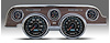 20717-05 CFR Redline Series Direct-Fit Gauge Kit, Ford Mustang 67-68, Blue - image 1