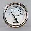 40126-93 1940 Series Oil Pressure Gauge, White, 2-1/16 in. - image 1