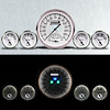40595-03 1940 Series Direct-Fit Gauge Kit, Chevy Car, White - image 1