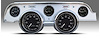 40727-01 1940 Series Direct-Fit Gauge Kit, Ford Mustang 67-68, Black - image 1