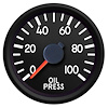 44126-01 Aviator Series Oil Pressure Gauge, Black - image 1