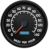 44150-01 Aviator Series Programmable Speedometer, Black, 4-3/8 in., 140 Mph - image 1