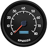 44151-01 Aviator Series Programmable Tachometer, Black, 4-3/8 in. - image 1