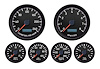 44649-01M Aviator Series 6-Gauge Kit, Black, 3-3/8 in. - image 1