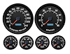44659-01M Aviator Series 6-Gauge Kit, Black, 4-3/8 in. - image 1
