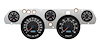 44705-01 Aviator Series Direct-Fit Gauge Kit, Ford Mustang 67-68, Black - image 1