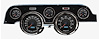 44707-01M Aviator Series Direct-Fit Gauge Kit, Ford Mustang 67-68, Black - image 1