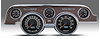 44717-01 Aviator Series Direct-Fit Gauge Kit, Ford Mustang 67-68, Black - image 1
