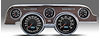 44717-01M Aviator Series Direct-Fit Gauge Kit, Ford Mustang 67-68, Black - image 1