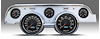 44727-01M Aviator Series Direct-Fit Gauge Kit, Ford Mustang 67-68, Black - image 1