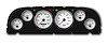 61011-03 Performance Series Direct-Fit Gauge Kit, Chevy Truck 60-63, White - image 1