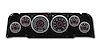 64671-01 1967 Series Direct-Fit Gauge Kit, Chevy Truck 64-66, Black - image 1