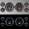 67659-91 1967 Series 6-Gauge Kit, Black, 4-3/8 in. - image 1