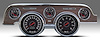 67717-01 1967 Series Direct-Fit Gauge Kit, Ford Mustang 67-68, Black - image 1