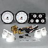 68011-03 Performance Ii Series Direct-Fit Gauge Kit, Chevrolet Corvette, White - image 1