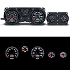71126-05 CFR Redline Series Direct-Fit Gauge Kit, Pontiac Firebird 70-81, Blue - image 1