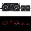 71226-01 Aviator Series Direct-Fit Gauge Kit, Pontiac Firebird 70-81, Black - image 1