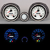 71300-03 Performance Ii Series Direct-Fit Gauge Kit, Ford Mustang, White - image 1