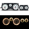 71426-03 Performance Series Direct-Fit Gauge Kit, Pontiac Firebird 70-81, White - image 1
