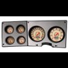 73376-02 Woodward Series Direct-Fit Gauge Kit, Chevy Truck 73-87, Beige - image 2