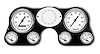 73401-03 1940 Series Direct-Fit Gauge Kit, Chevy Truck 67-72, White - image 1