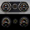 74208-01 M-102 Series Direct-Fit Gauge Kit, 71-77 GM G-Vans, Black - image 1