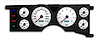 79211-03M Performance Ii Series Direct-Fit Gauge Kit, Ford Mustang 79-86, White - image 1