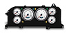 87211-03M Performance Ii Series Direct-Fit Gauge Kit, Ford Mustang 87-93, White