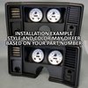 88321-04 Aviator Series Direct-Fit Gauge Kit, Chevy Car - image 3