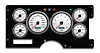 89211-03M Performance Ii Series Direct-Fit Gauge Kit, GM Full-Size Pickup 88-94, White - image 1