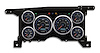 90311-05M CFR Blueline Series Direct-Fit Gauge Kit, GMc/Chevy S10/S15 86-93, Blue