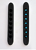 90927-01 7-Lamp Panel, Vertical, Powdercoat Black - image 1