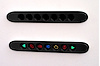 90938-01 7-Lamp Panel, Horizontal Icons / Check Engine, Powdercoat Black