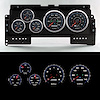 92001-05 CFR Blueline Series Direct-Fit Gauge Kit, Ford Truck, Blue - image 1